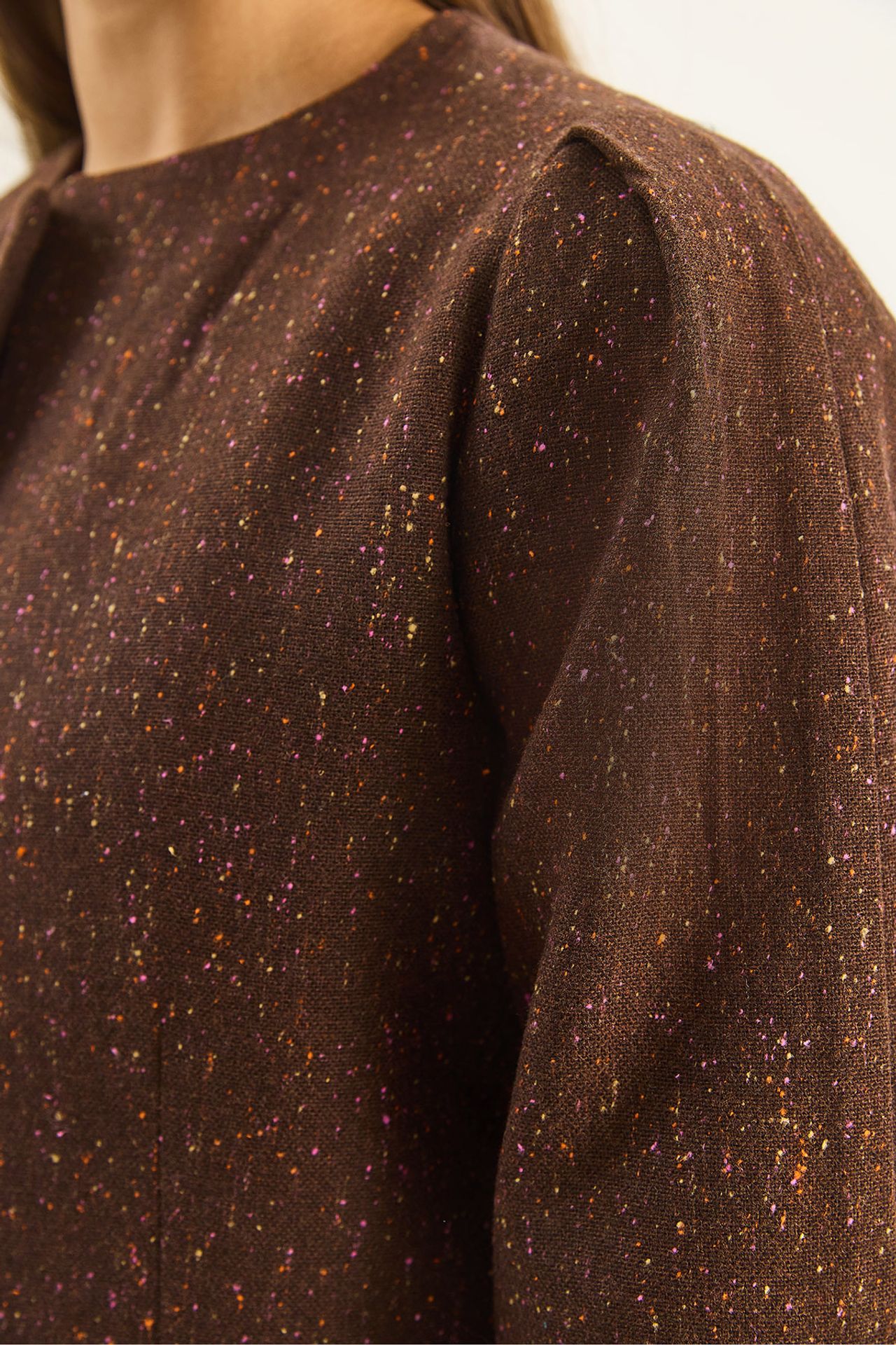 LUCCI Textured Open Collar Lined Jacket 6