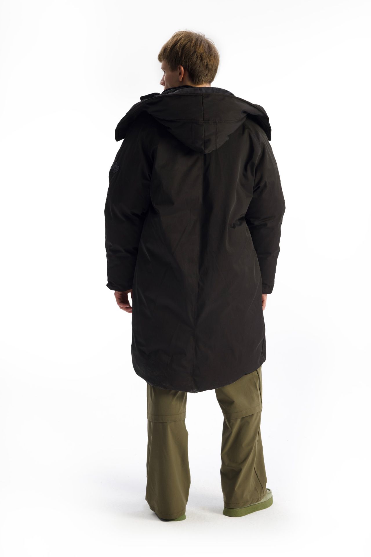 GIESTO Hooded Long Puffer Jacket with Pockets 4