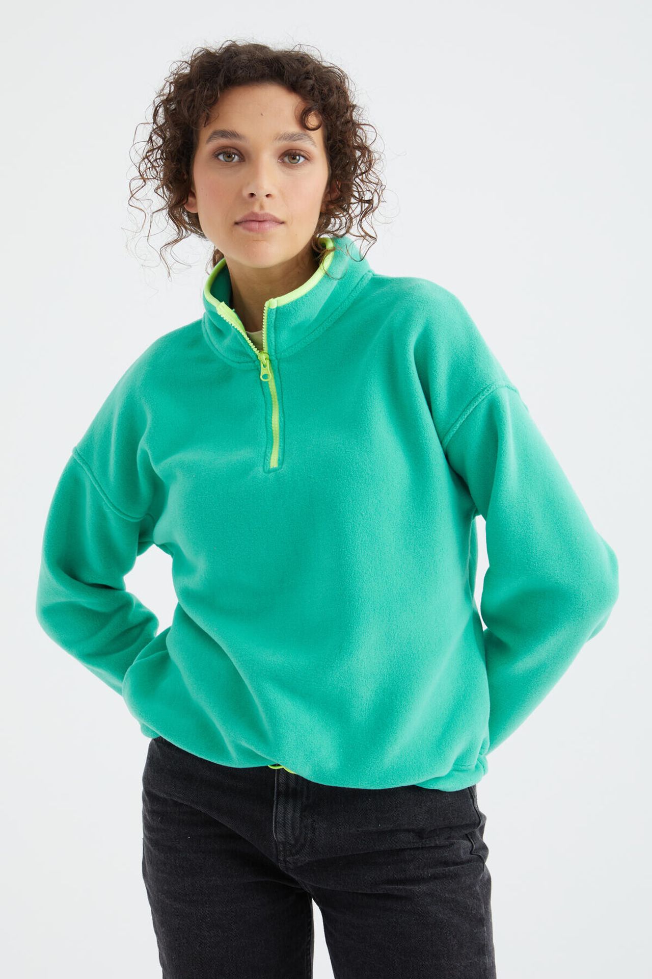 TOMMY Oversized Plush Half-zip Sweatshirt 3