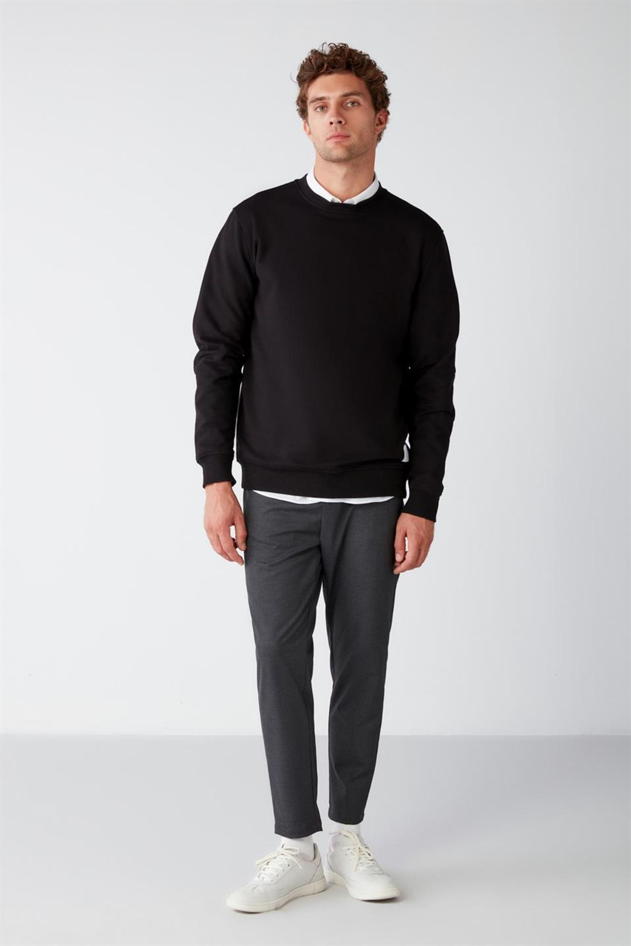 GRIMELANGE Fitilli Bisiklet Yaka Sweatshirt 5