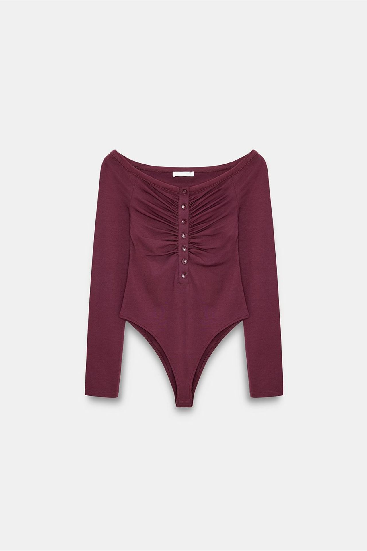 DILVIN Kayık Yaka Slim Fit Body Bluz 5