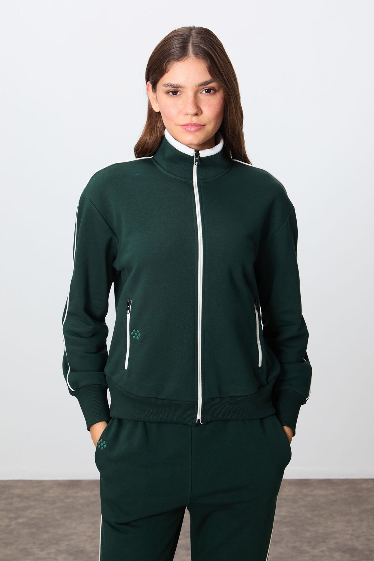 TOMMY Oversized Zip-collar Sweatshirt And Pants Set 3