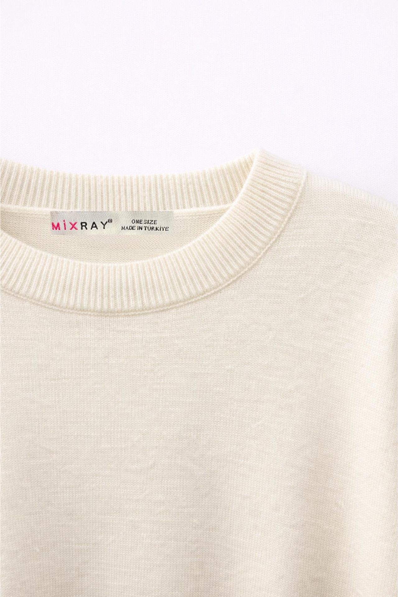 MIXRAY Oversized Ribbed Knit Sweater 2