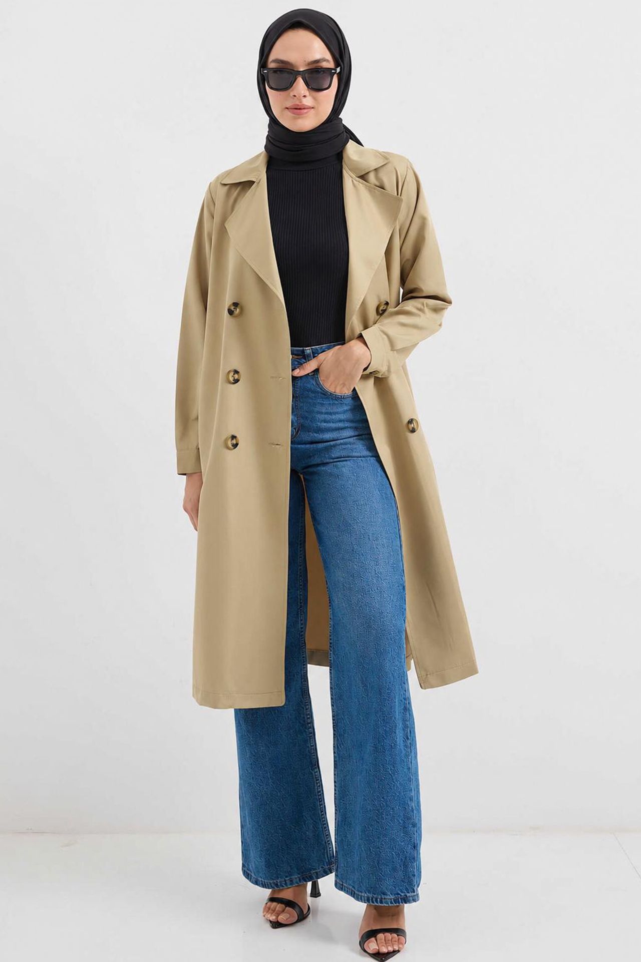 BDART Double Breasted Long Trench Coat 2