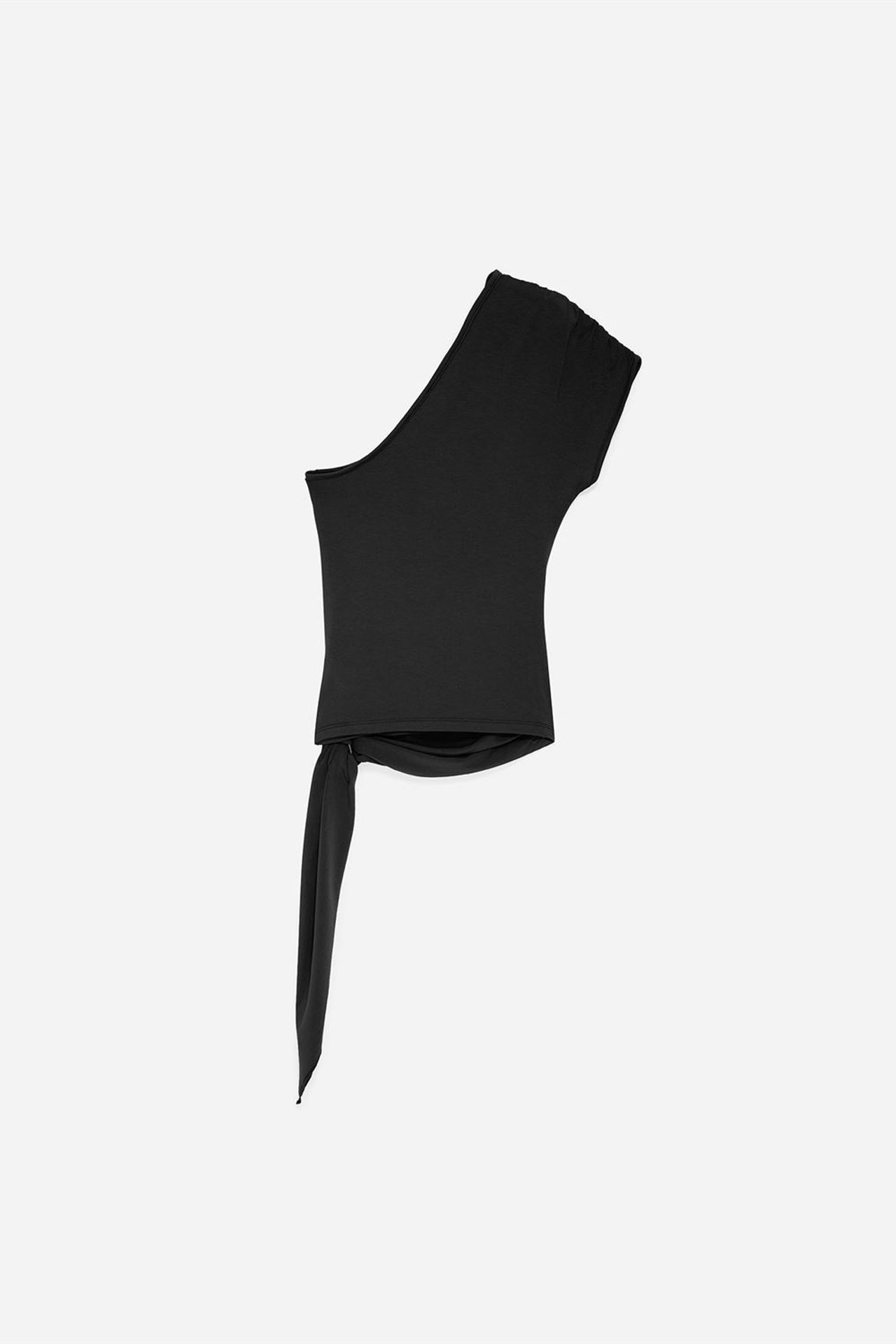 DILVIN Asymmetrical Tie Detail Blouse 6