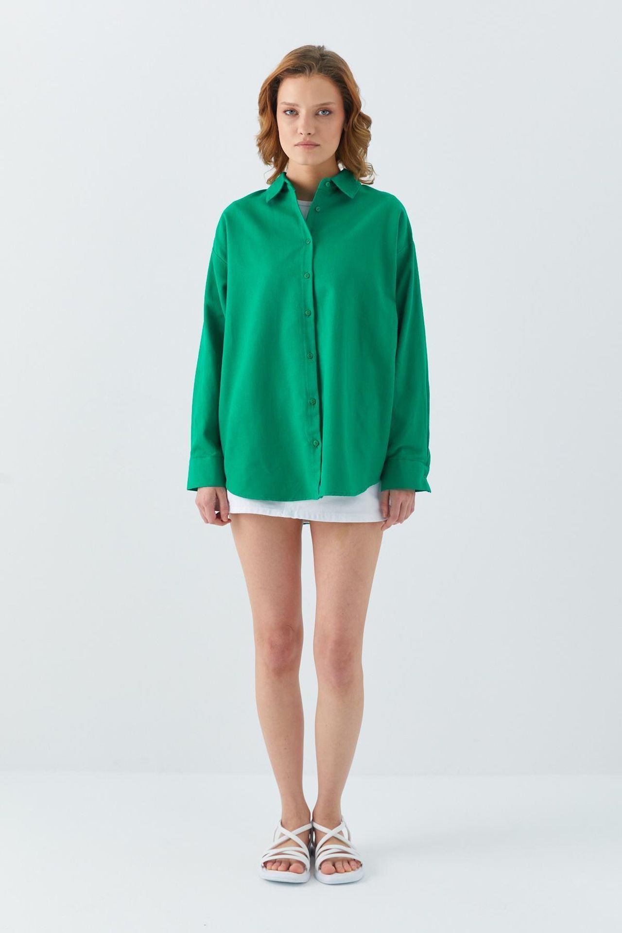 Mixray Oversize Poplin Shirt 2