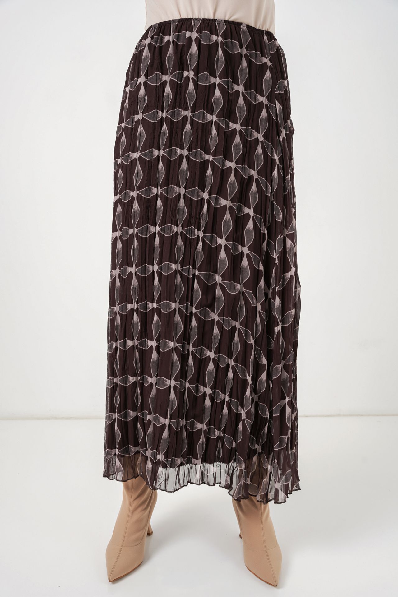 BDART High Waist Geometric Print Maxi Skirt 2