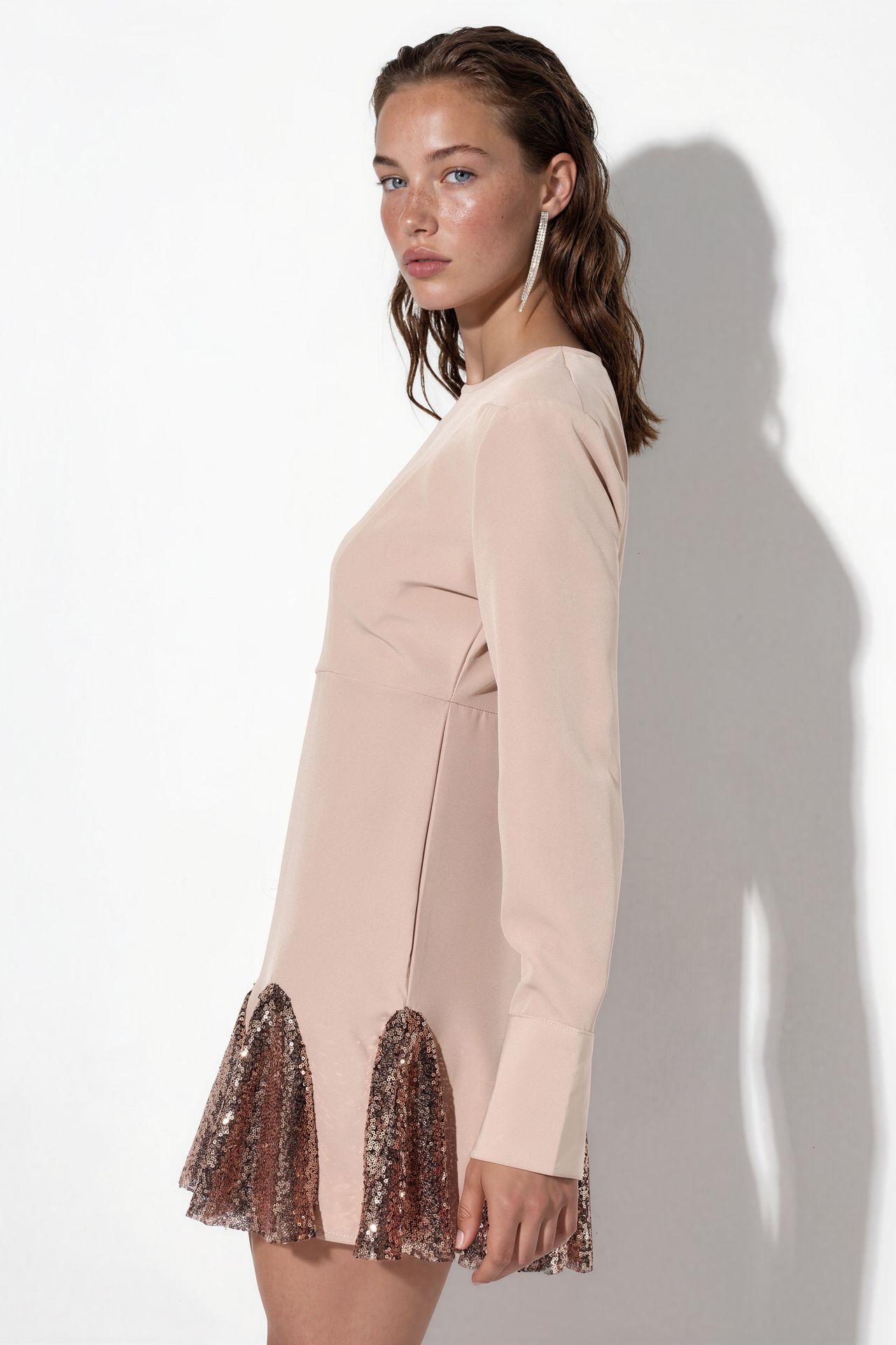 MSN Sequin Mini Skater Dress 3
