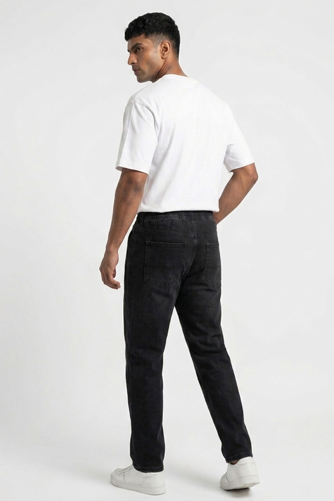 BDART Relaxed Fit Denim Pants with Drawstring Waist 3