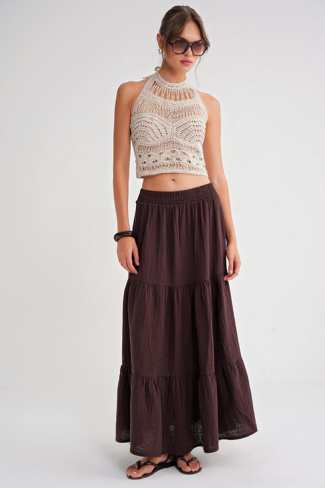 Mixray Maxi Cotton Skirt 2