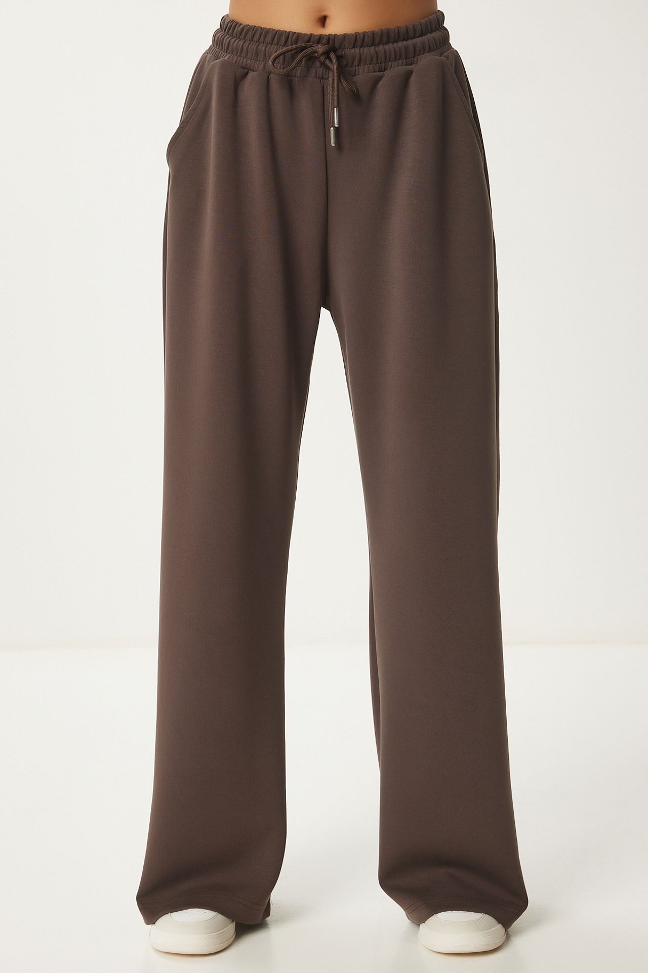 ISTANBUL Wide Leg Drawstring Waist Sweatpants 4