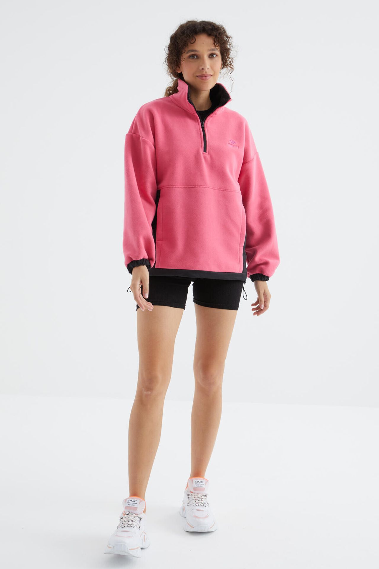 TOMMY Oversized Half-zip Plush Sweatshirt 4