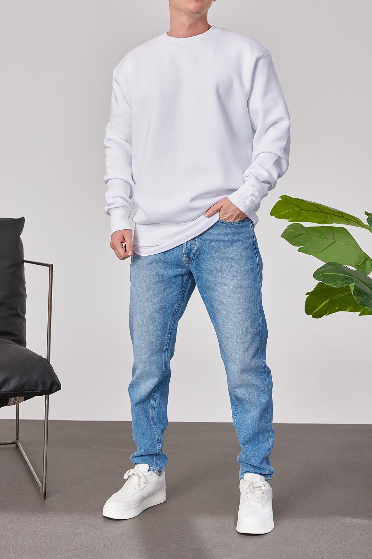 NOMARC Rahat Bisiklet Yaka Sweatshirt 1