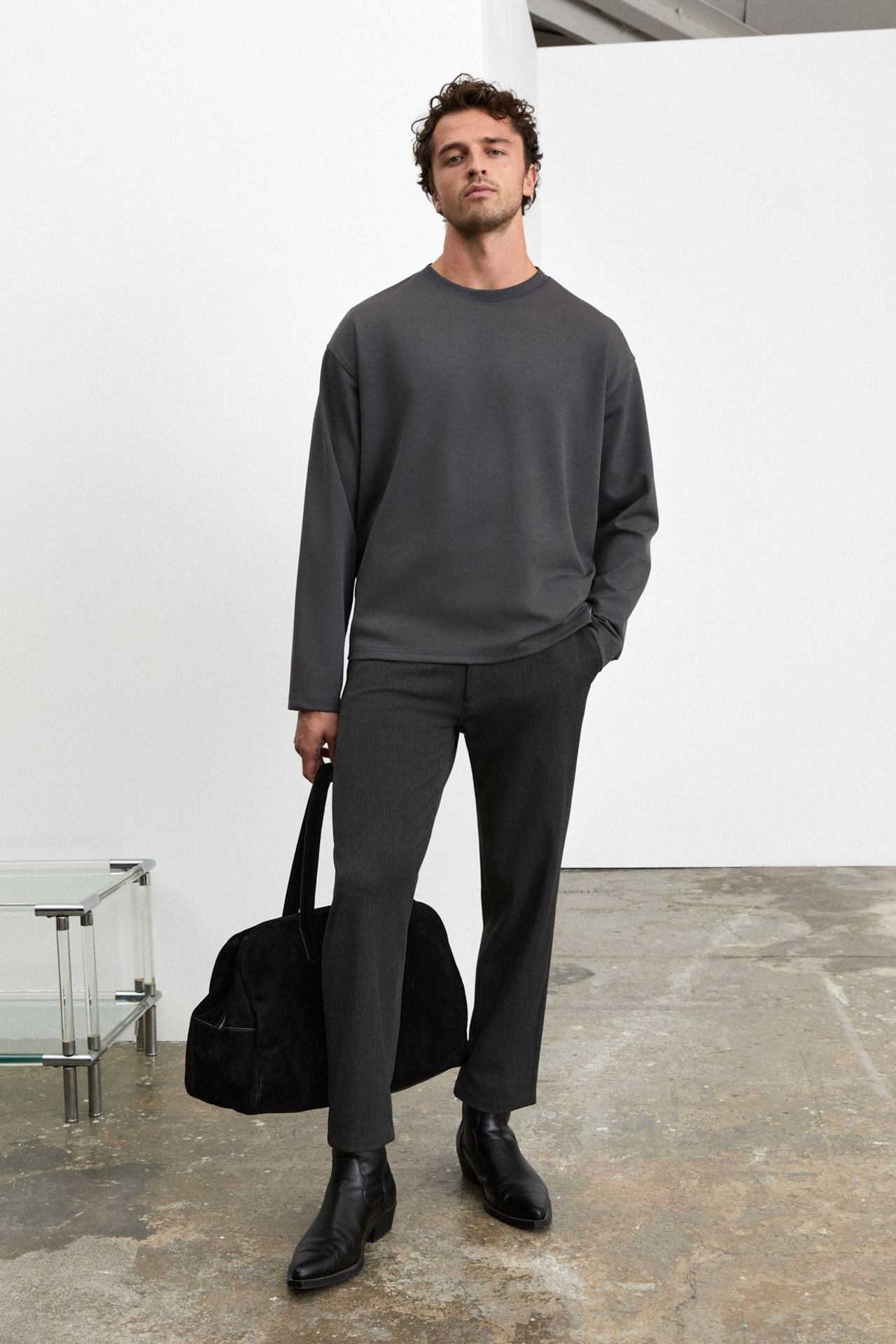 GRIMELANGE Straight Leg Drawstring Trousers 2
