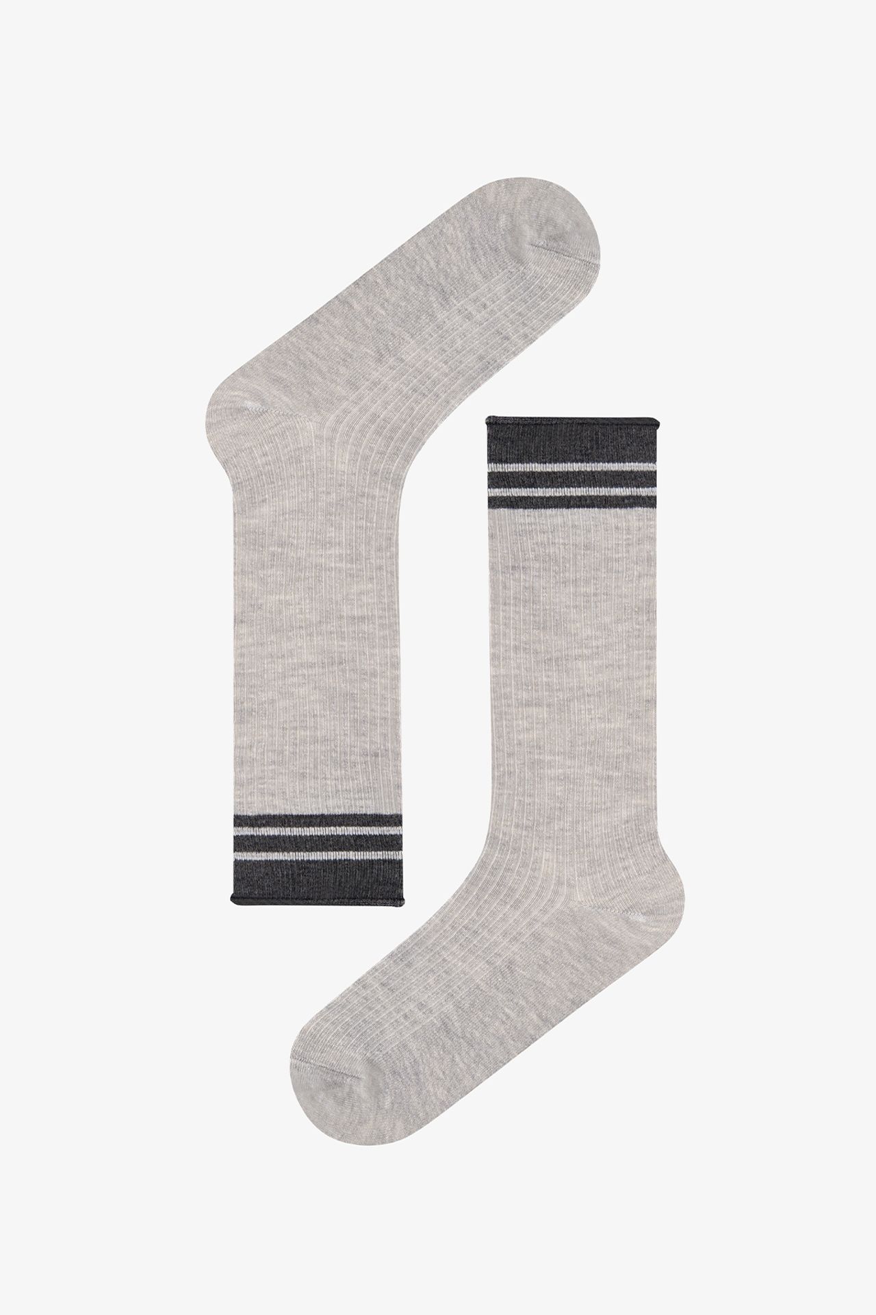 PENTI Urban Striped Cotton Pair Of Crew Socks 3