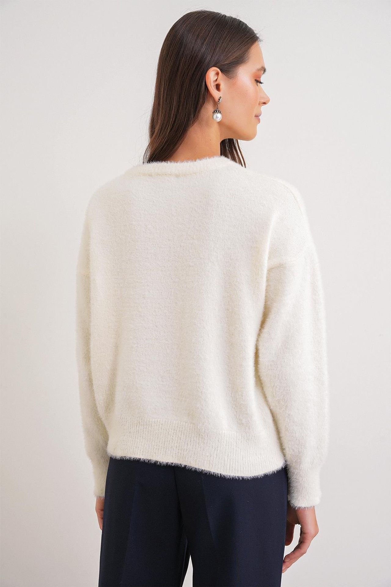 Mixray Oversized Jacquard Button Cardigan 6