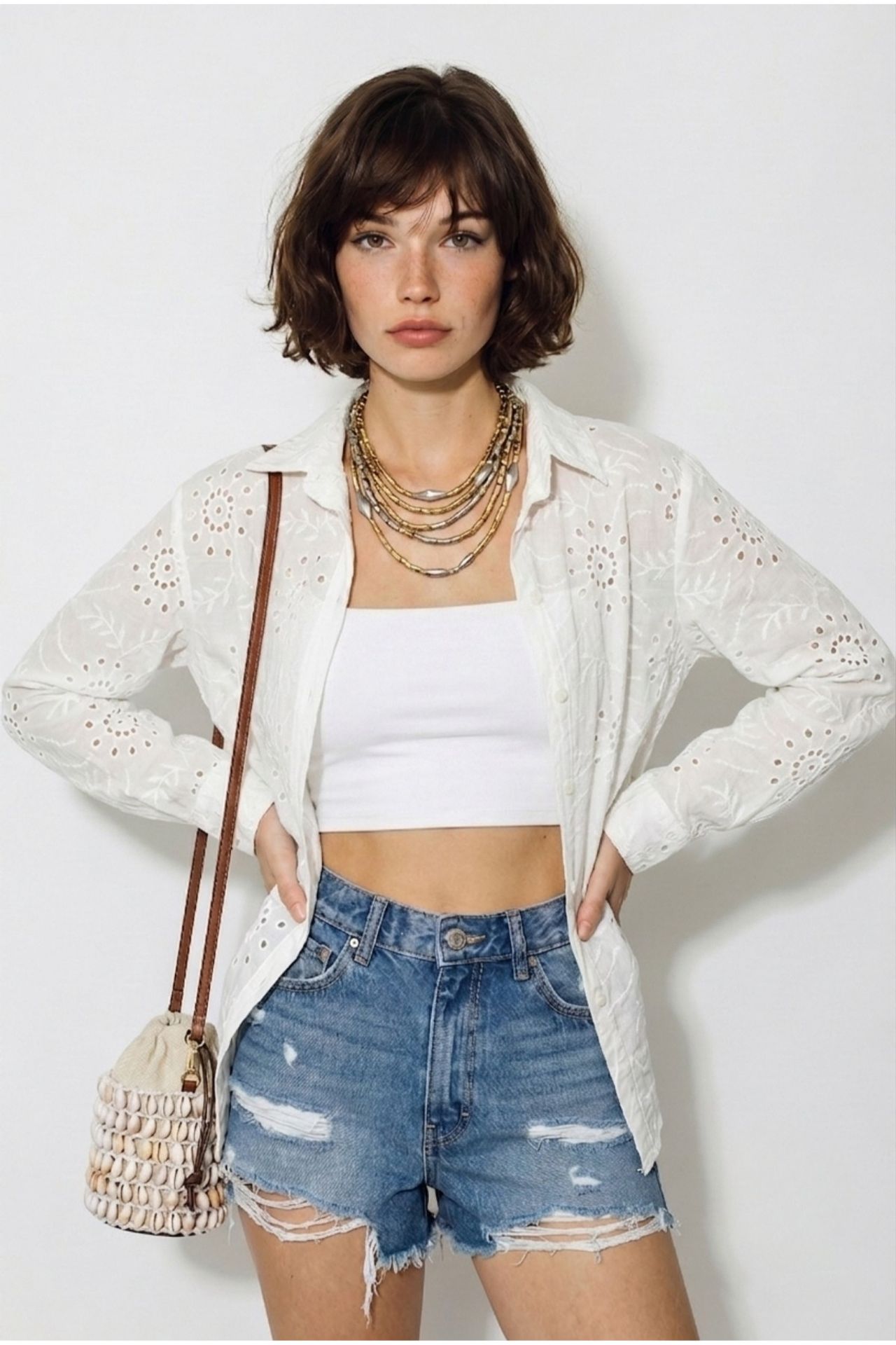 LUCCI Embroidered Relaxed Fit Shirt 2