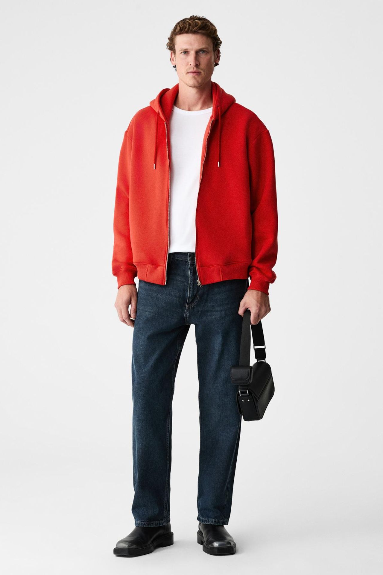 GRIMELANGE Oversized Hooded Zip Sweatshirt 1
