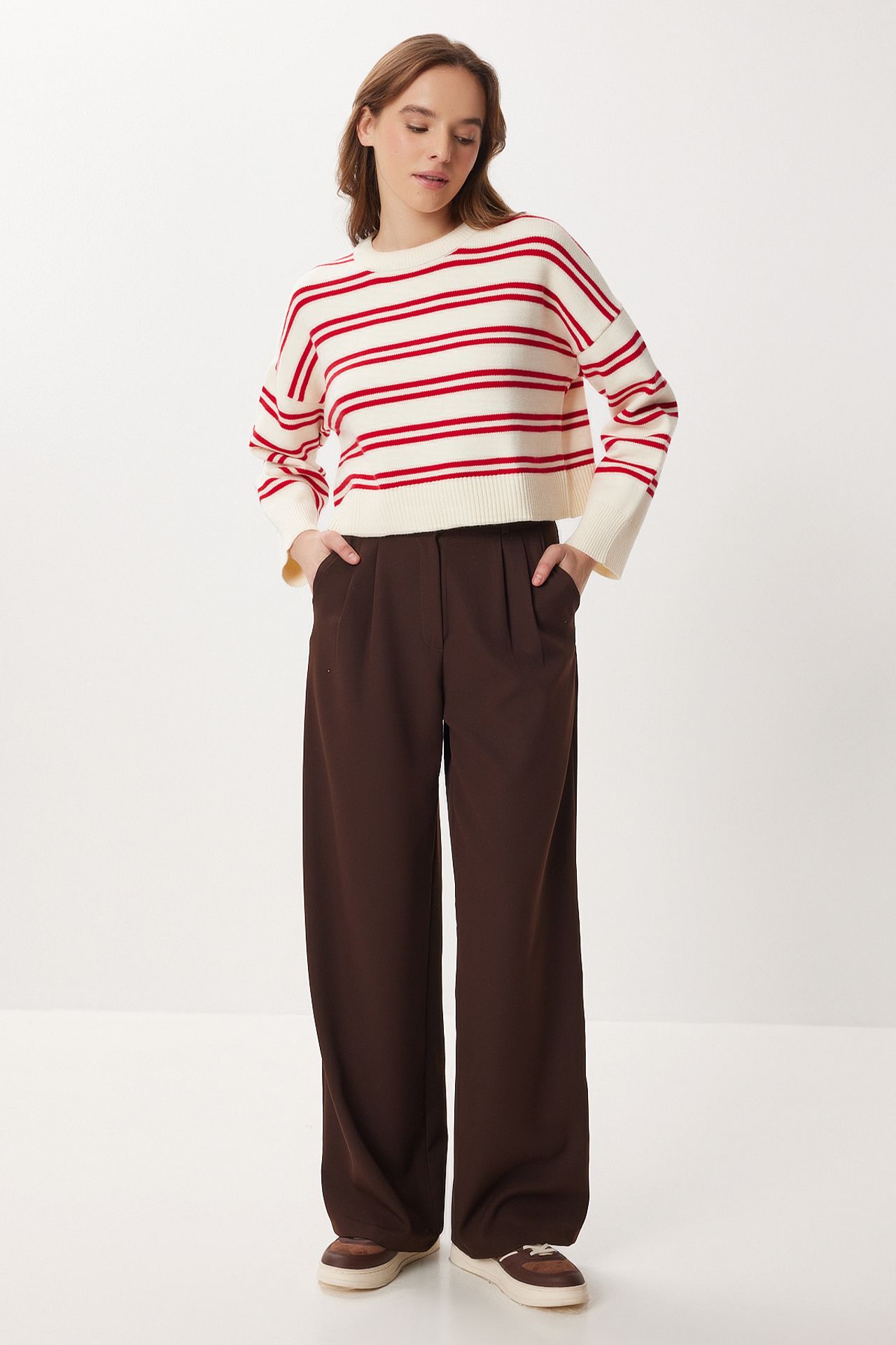 ISTANBUL High Waist Wide Leg Palazzo Pants 2