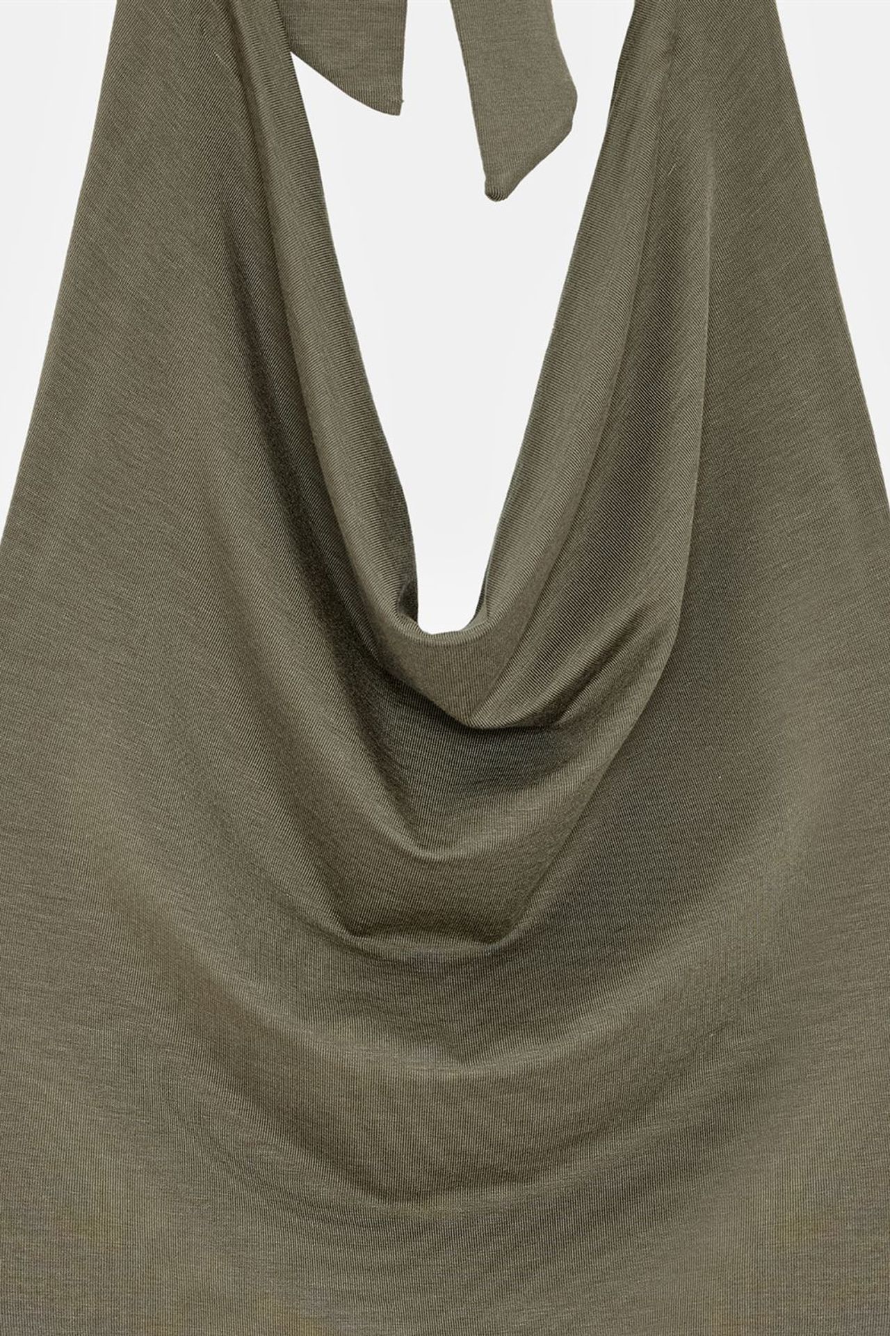 DILVIN Sleeveless Cowl Neck Tie Blouse 7