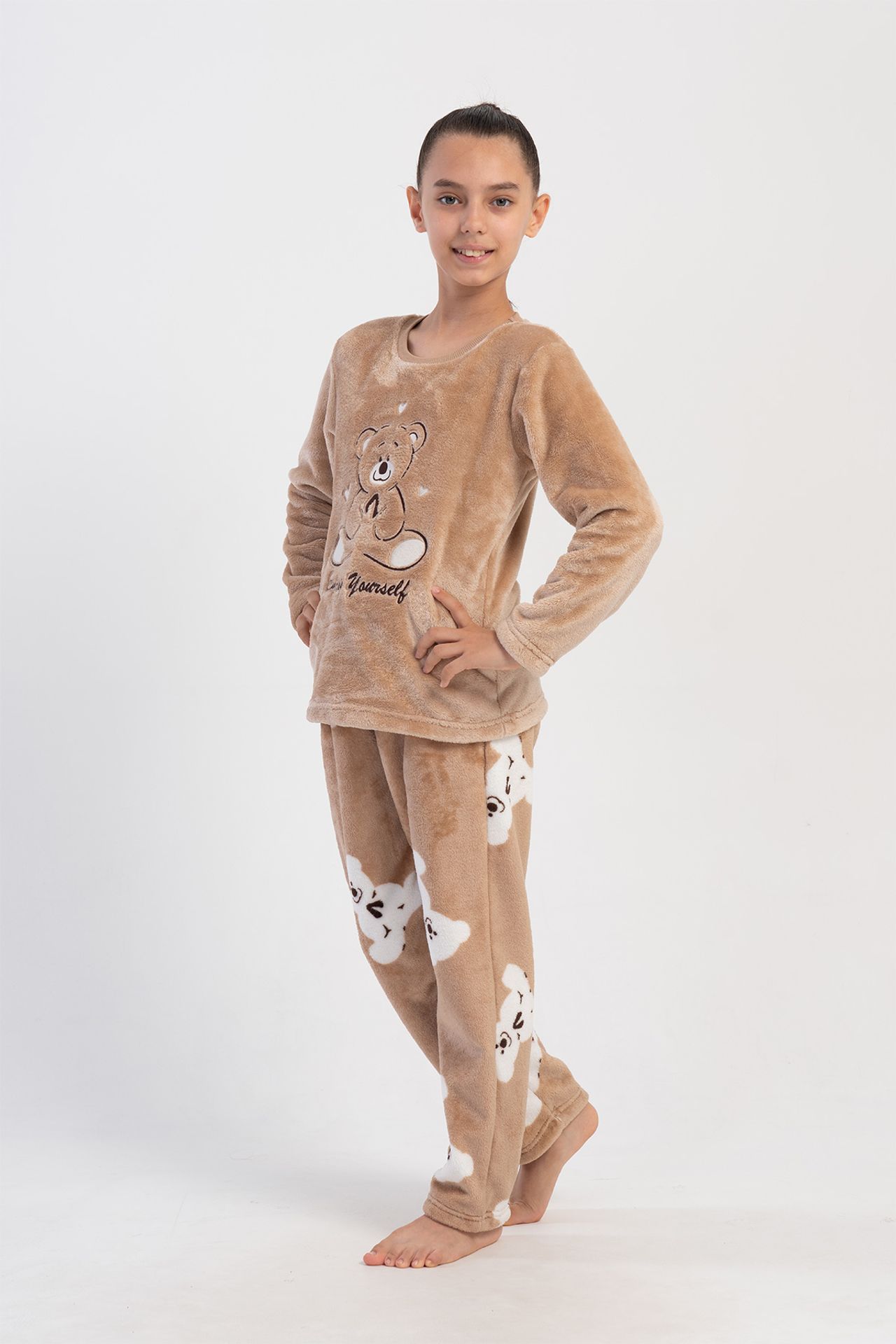 YAKE Baskılı 2 Parçalı Pijama Takımı 1