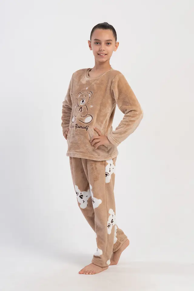 YAKE Baskılı 2 Parçalı Pijama Takımı