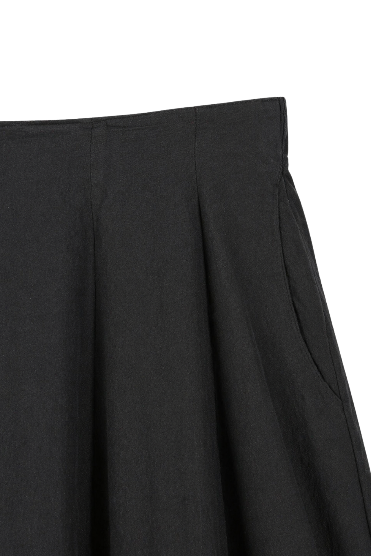 MIXRAY High Waist A-Line Midi Skirt