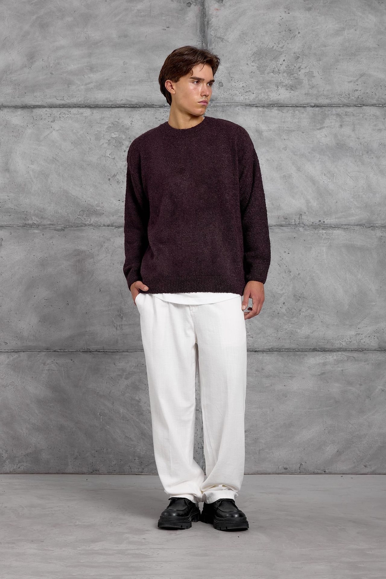 NOMARC Regular Fit Bisiklet Yaka Kazak 5