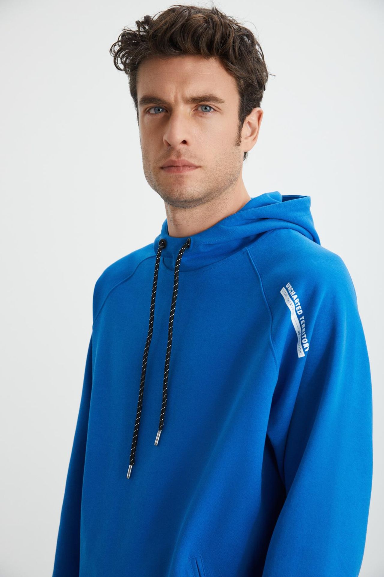 GRIMELANGE Cepli Düz Kapüşonlu Sweatshirt 4