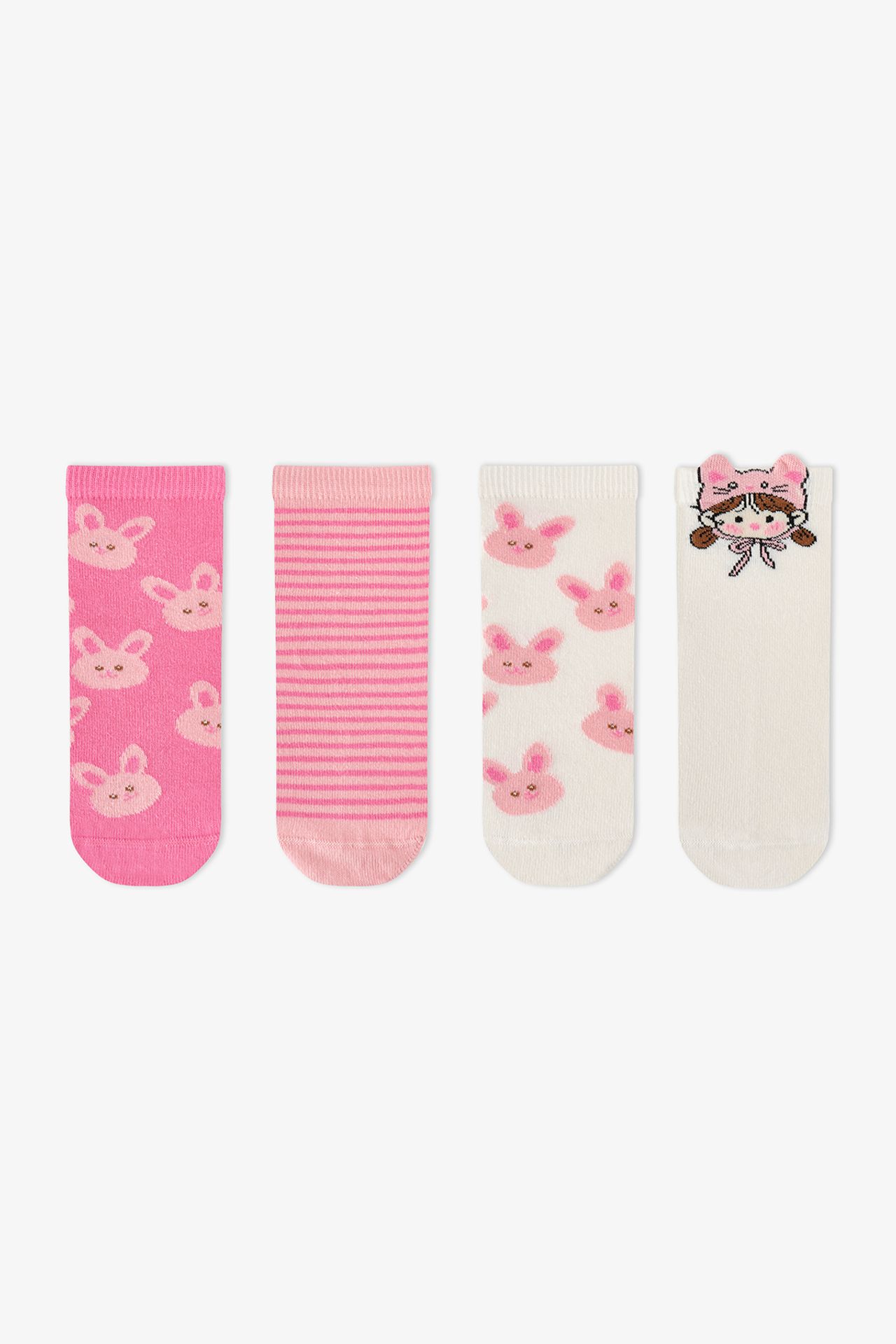 PENTI Girls' Kindly Friends 2-Pack Crew Socks 1
