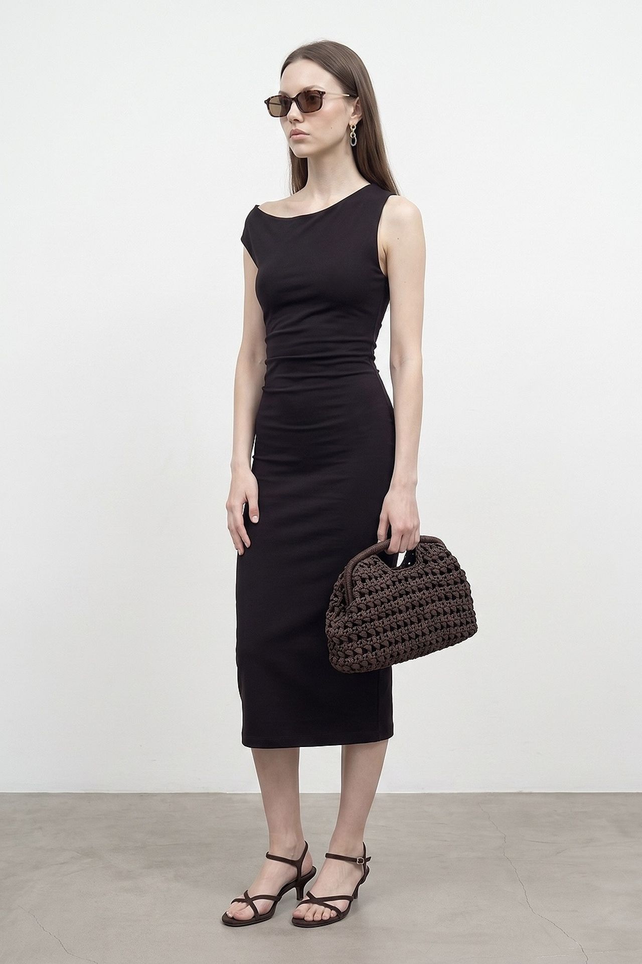 DILVIN Sleeveless Bodycon Midi Dress 2