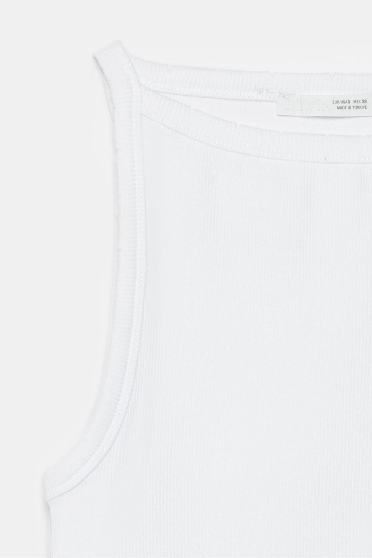 DILVIN Ribbed Cotton Halterneck Blouse 7