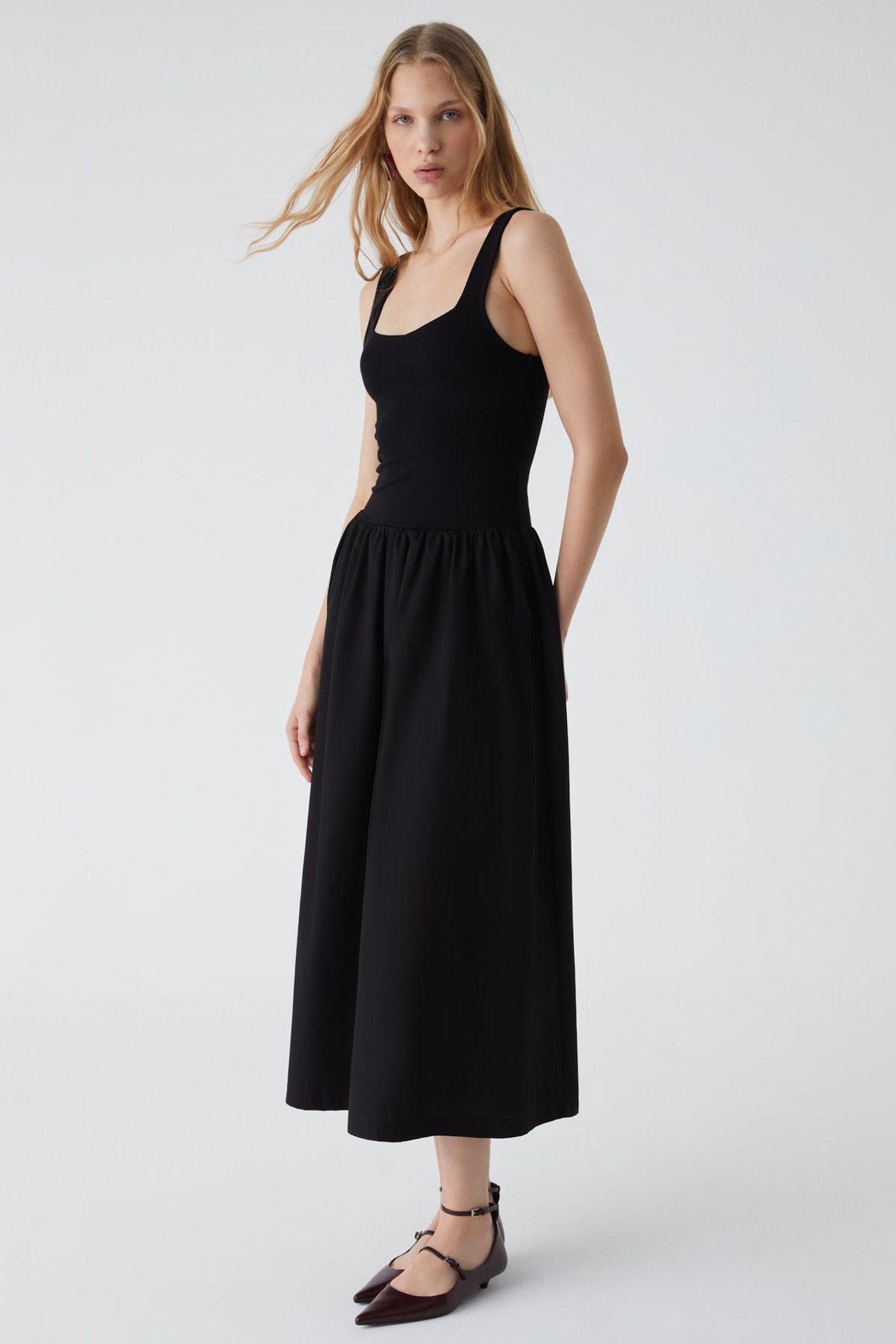 GRIMELANGE Square Neck Midi Dress 2