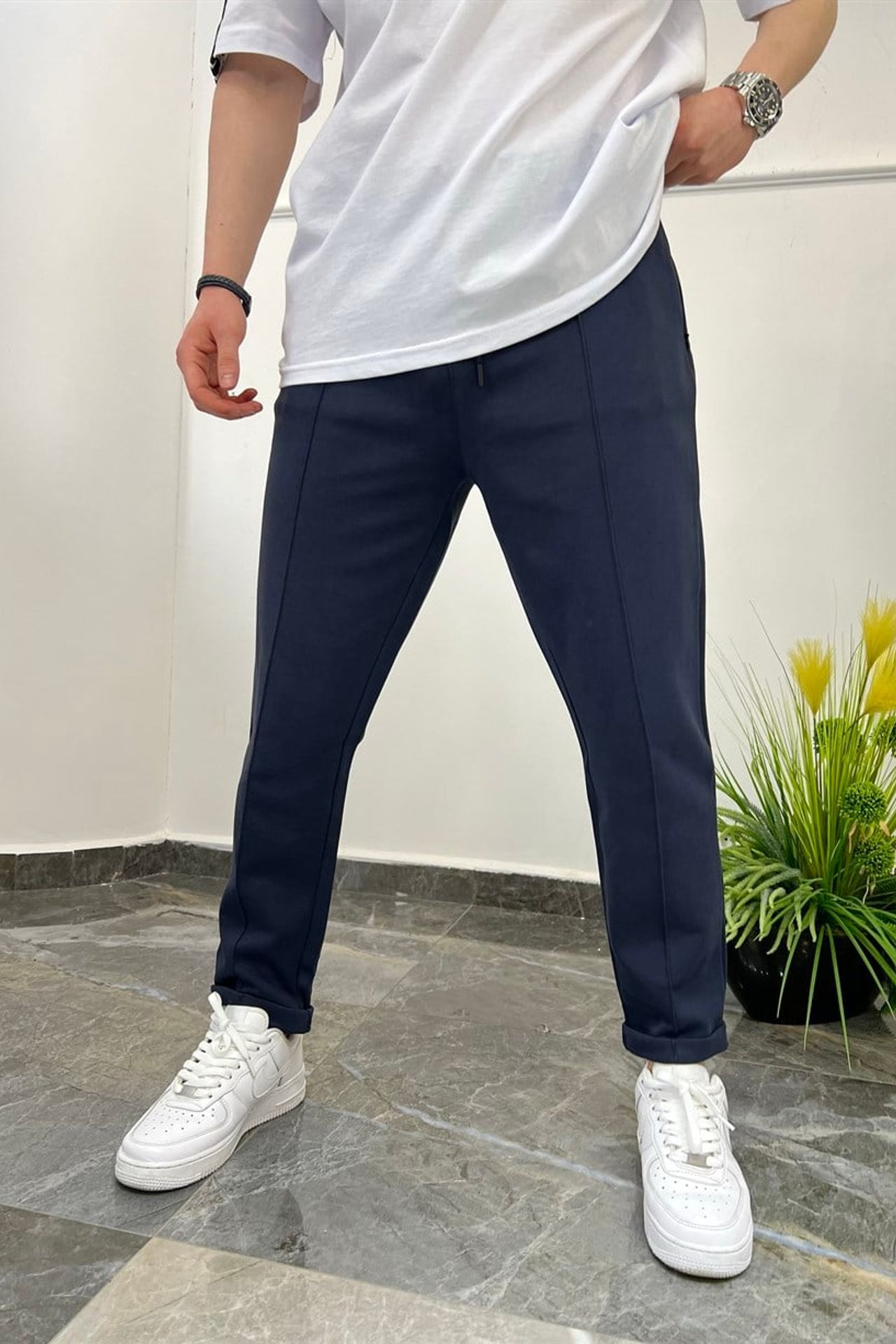 NOMARC Elastik Belli Dar Paça Joggers 1