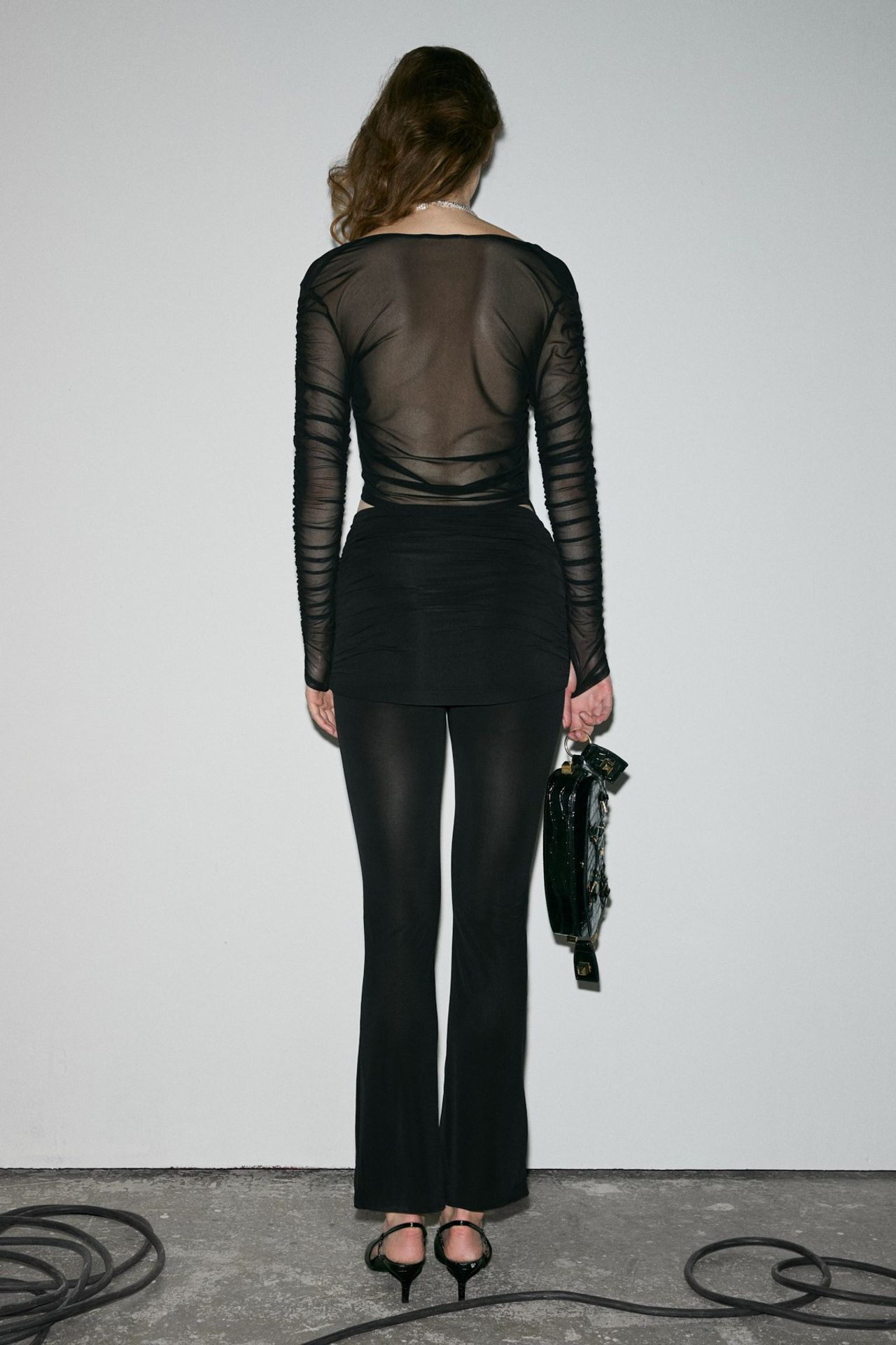GRIMELANGE High Waist Flare Jersey Pants 5