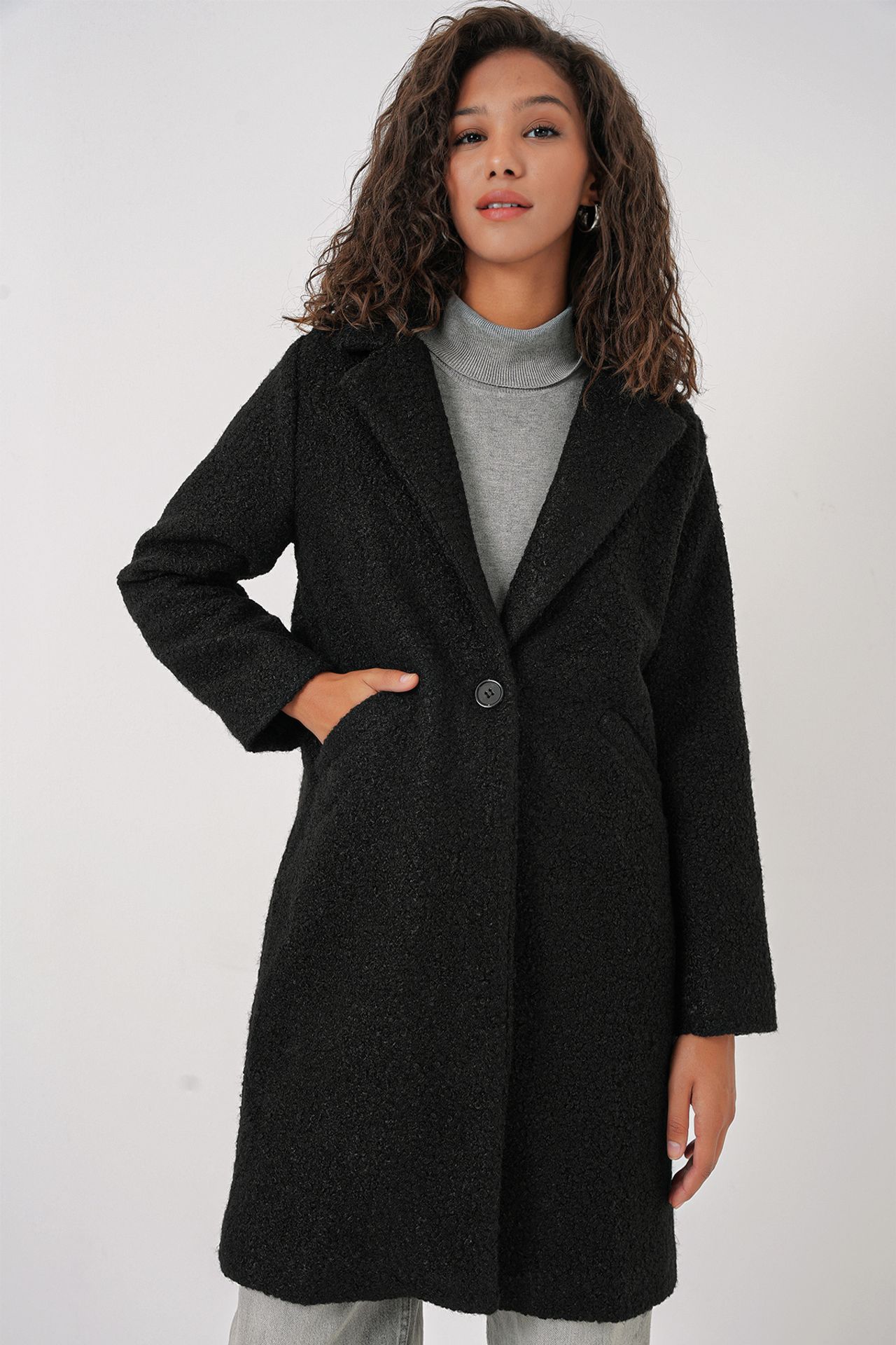 BDART Oversized Textured Long Plush Coat 4