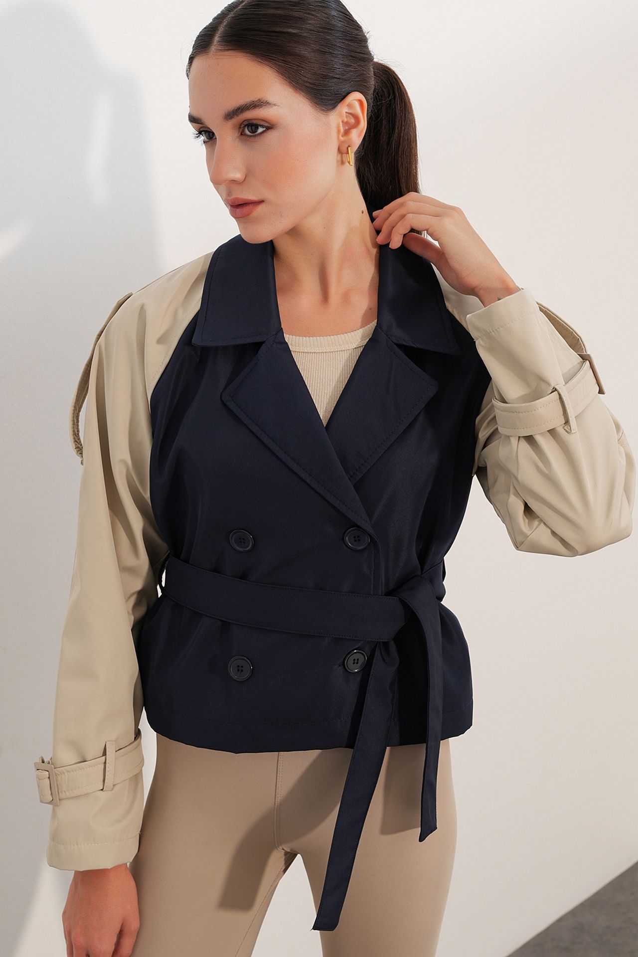 BDART Short Belted Trench Coat