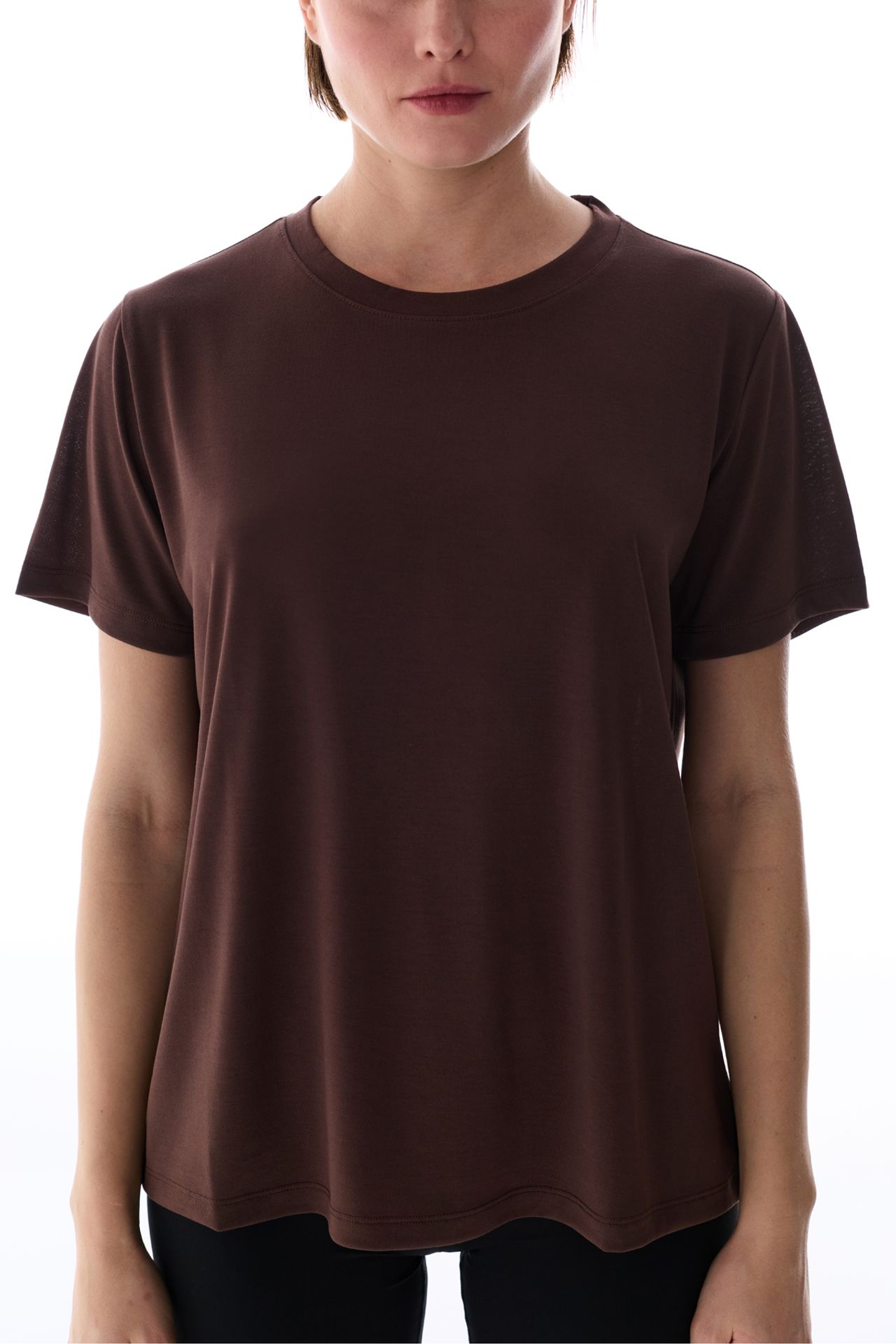 PENTI Women's Modal T-Shirt Crew Neck 3