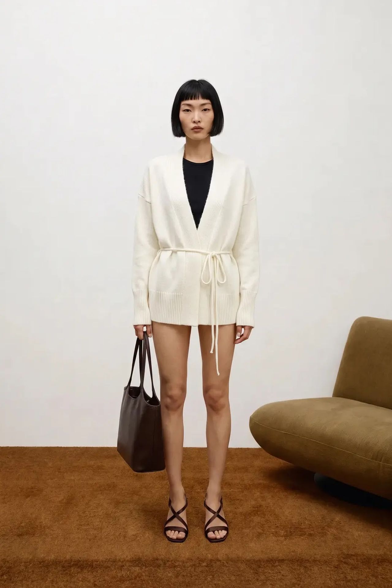 MY FASHION Normal Kesim Açık Ön Örgü Hırka 3