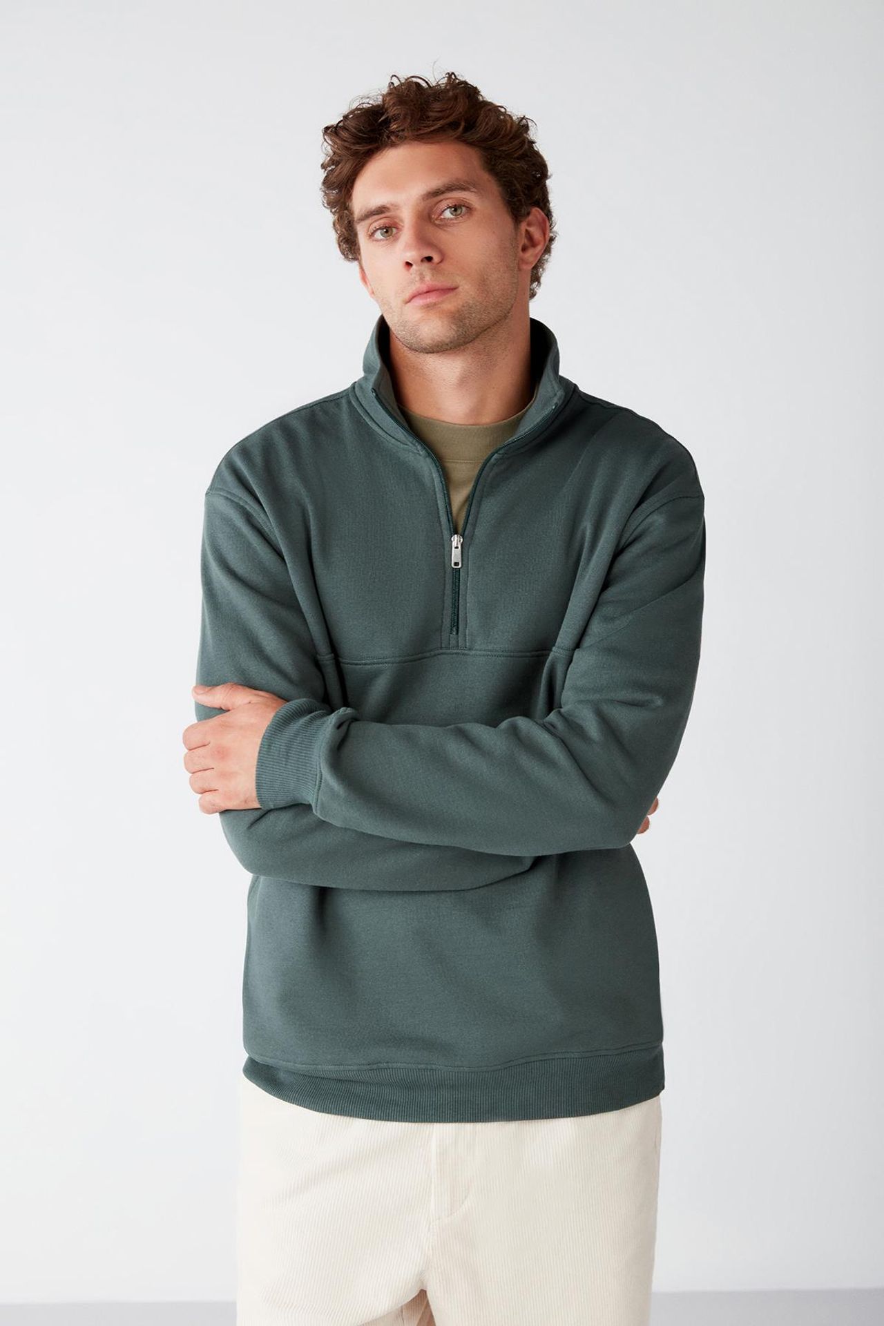 GRIMELANGE Yarım Fermuarlı Sweatshirt 5