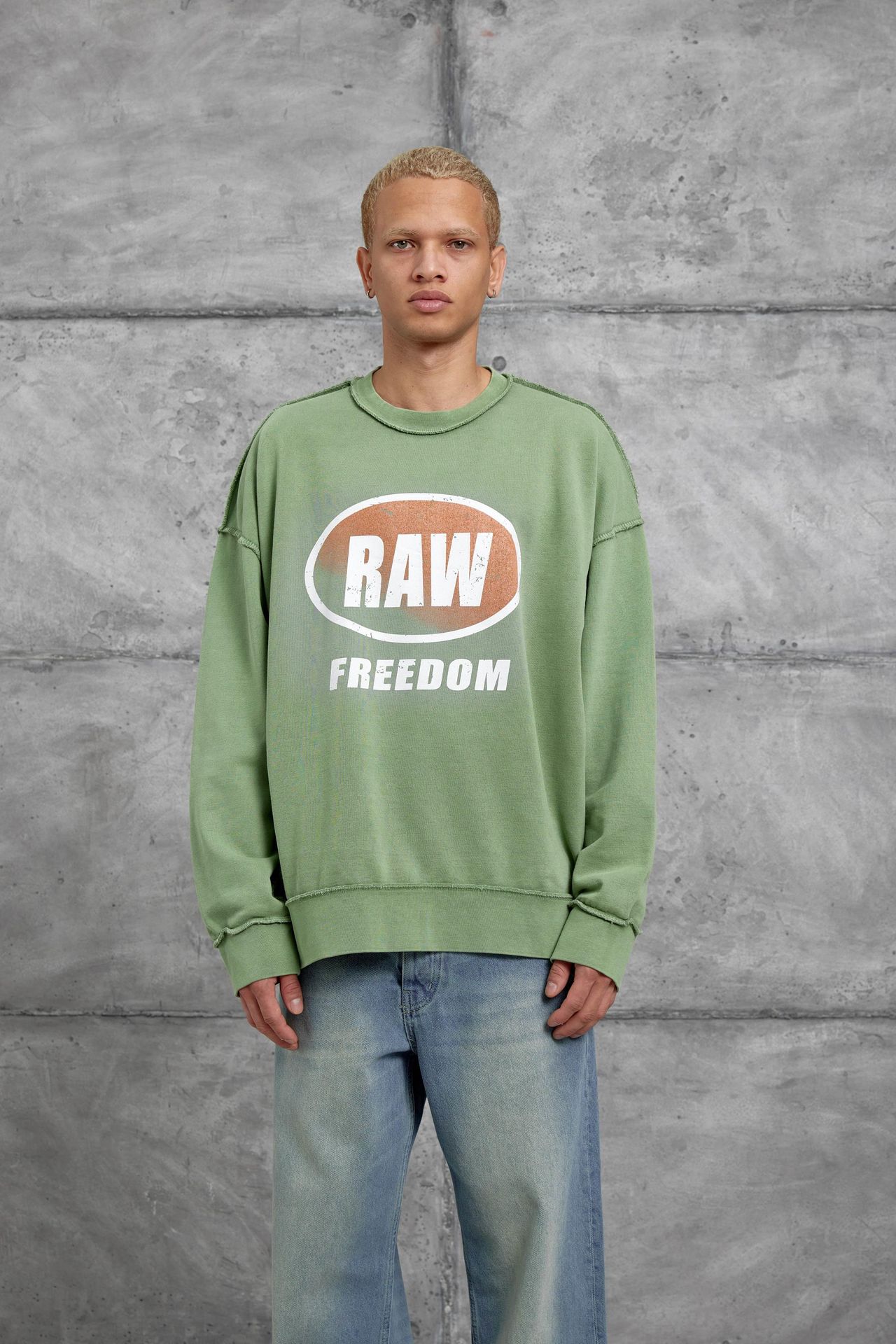 NOMARC Baskılı Oversize Bisiklet Yaka Sweatshirt 6