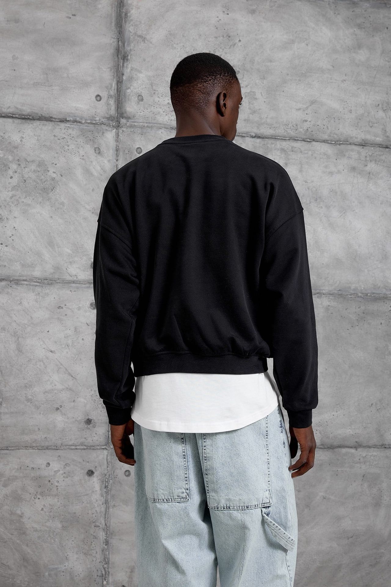 NOMARC Rahat Bisiklet Yaka Uzun Kollu Sweatshirt 4