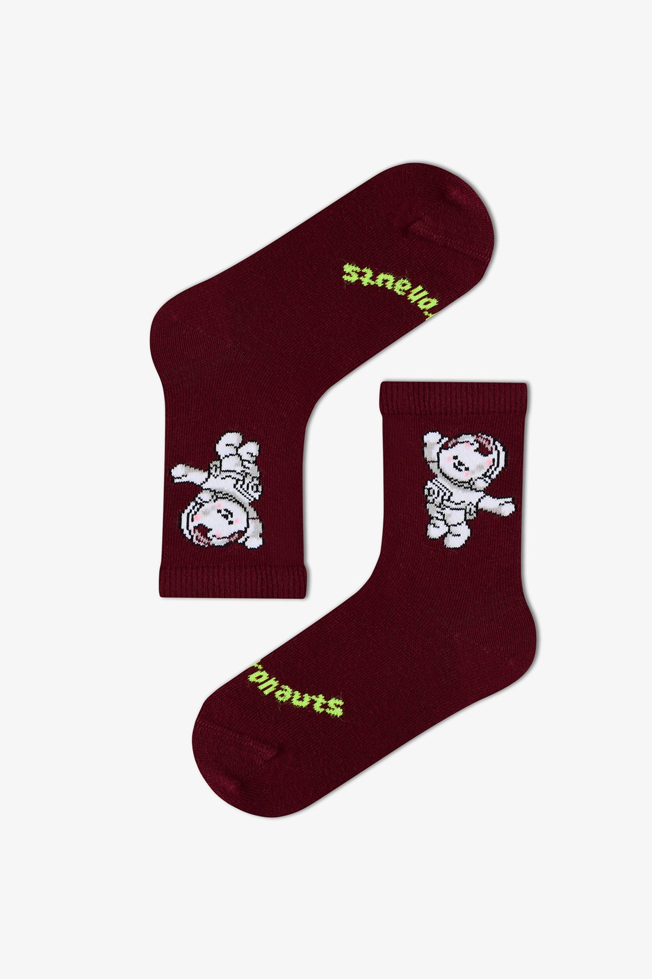 PENTI Boys' Space Friends Cotton 2-Pack Crew Socks 5