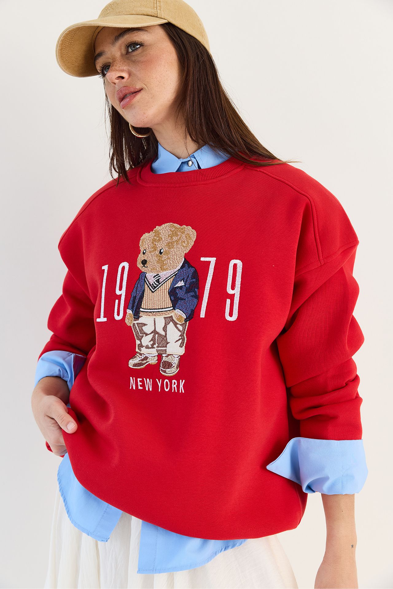LUCCI Relaxed Fit Printed Crew Neck Sweatshirt 5