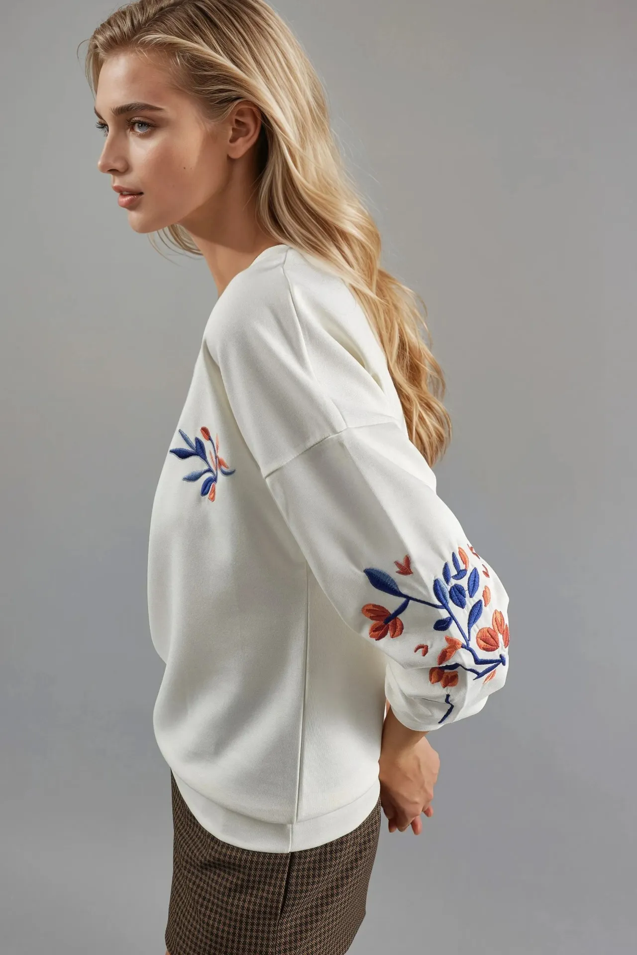 BERSAN Kadın Bisiklet Yaka Sweatshirt 4