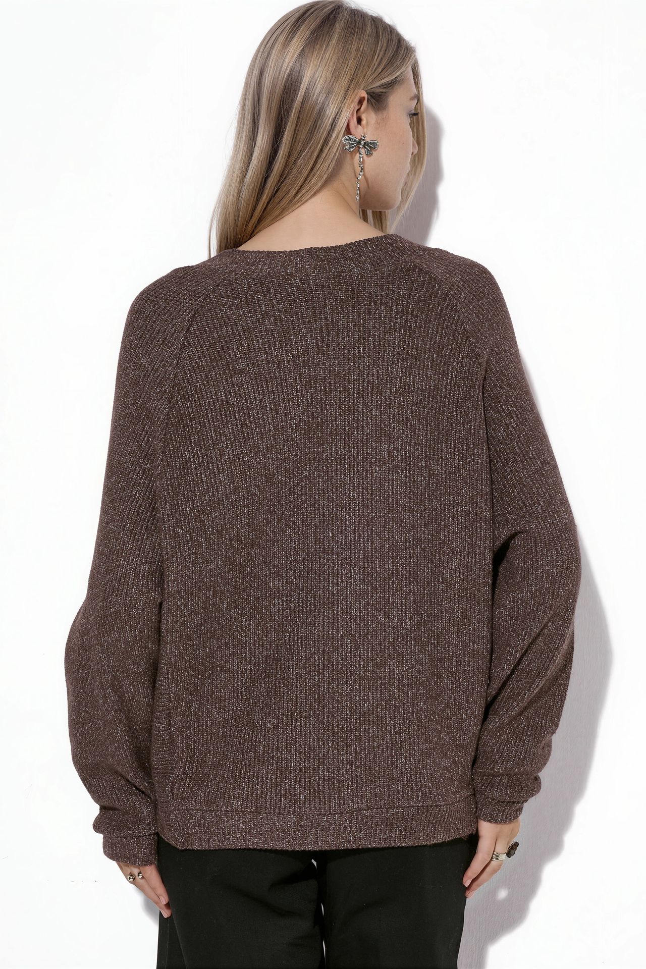 BUSEM Ribbed V-Neck Button Cardigan