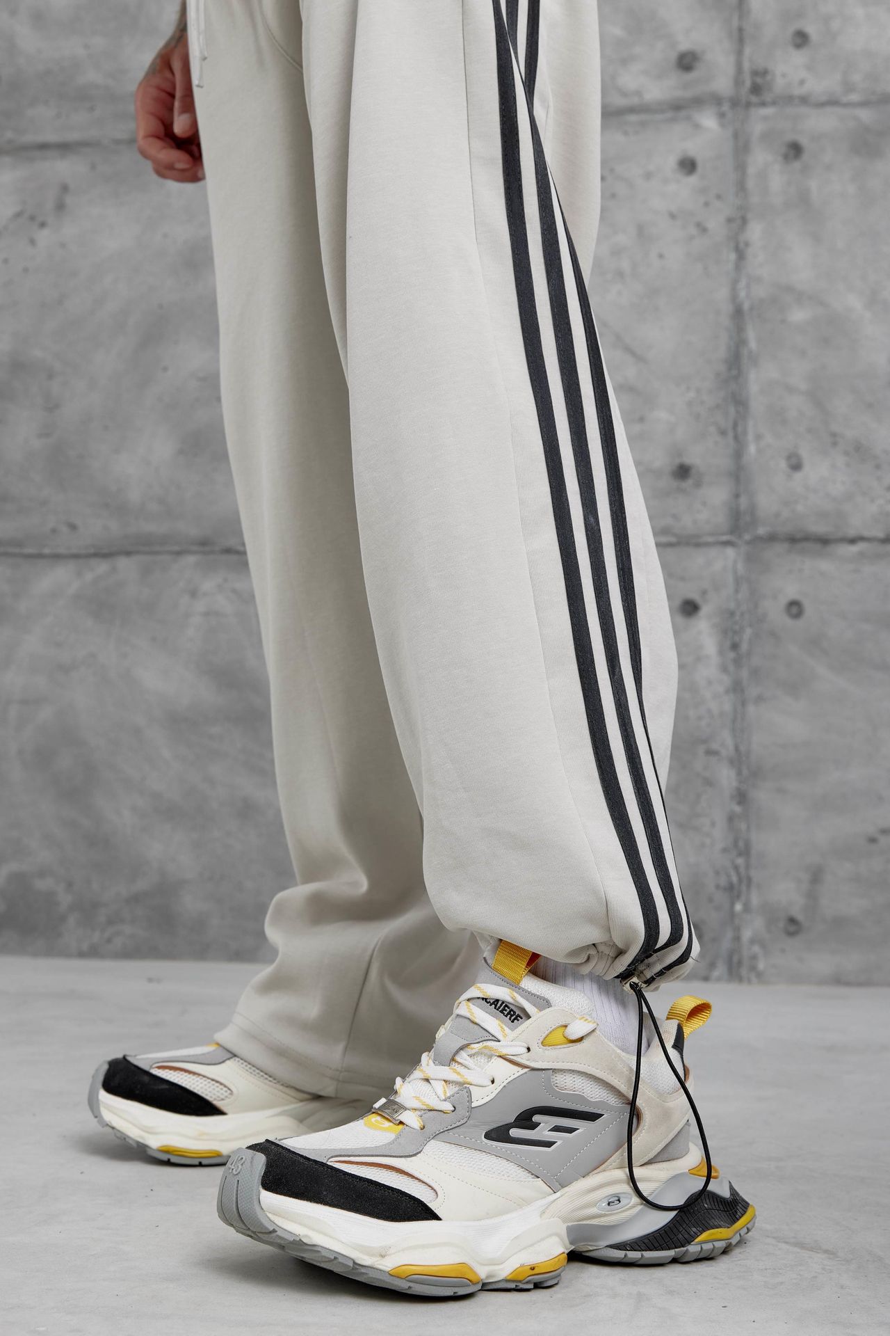 NOMARC Çizgili Bol Geniş Paça Jogger 3