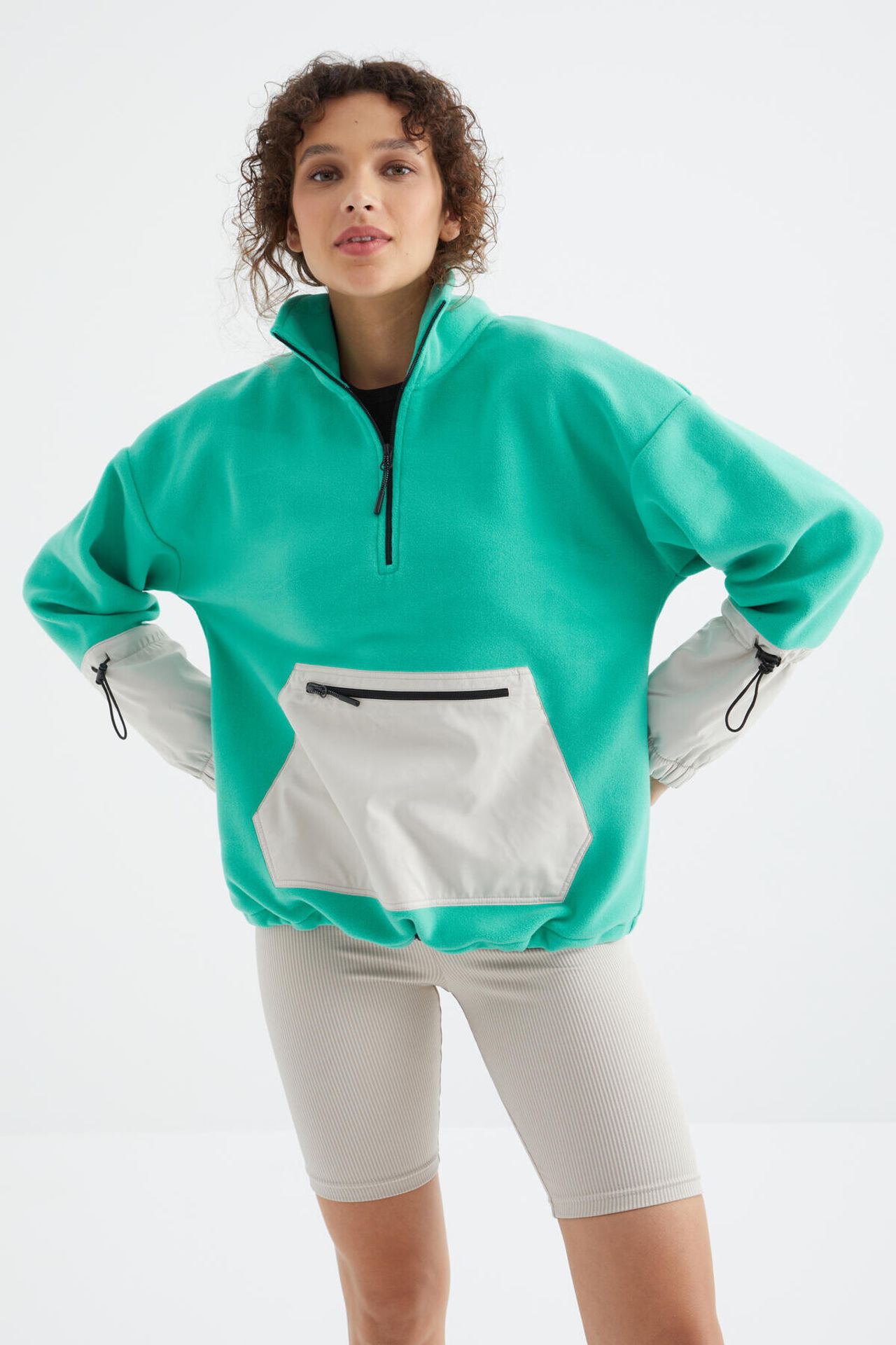 TOMMY Oversized Plush Half-Zip Sweatshirt 3