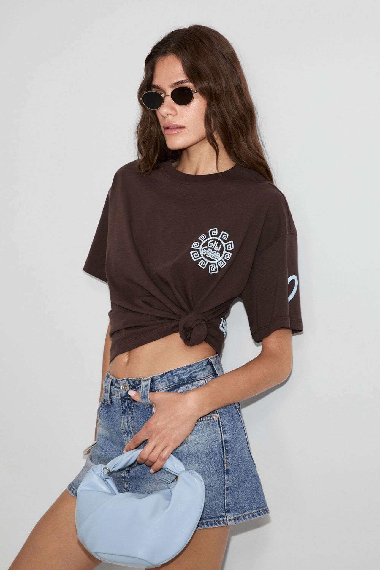 GRIMELANGE Oversized Crew Neck Logo T-Shirt 5