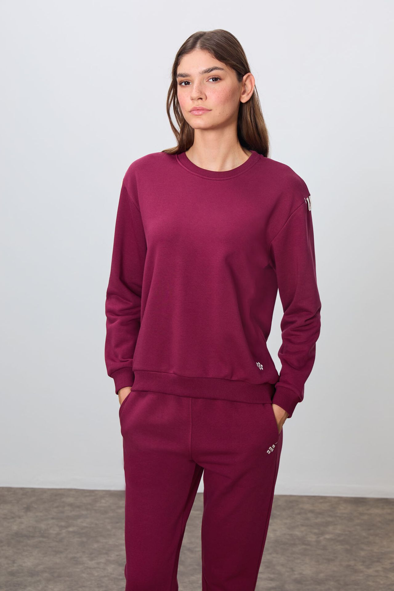 TOMMY Oversized Ribbed Sweatshirt And Pants Set 2